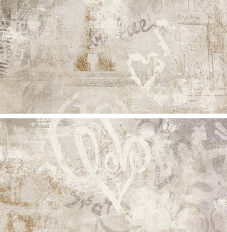 Декор (30x60) J86795 Volcano Graffiti Mix Beige Ret - Volcano з колекції Volcano Rondine