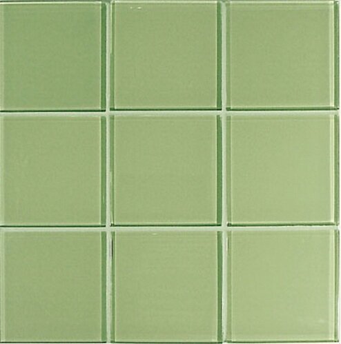 Мозаїка (10x10) 03300030 Green Glossy - Crystal-C з колекції Crystal-C Vitrex
