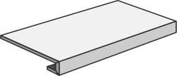 Сходинка (30x60) 71F8BRG GRADONE - STEP Bright Grey Nat. Rett - Stone Box