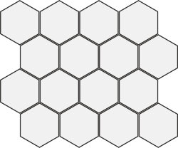 Мозаїка 25x30 Mos. Esag. Essence Grey - Essence - 1004657
