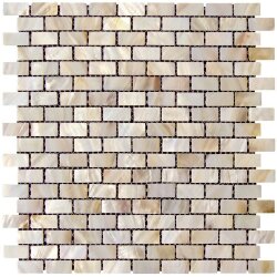 Мозаїка (29.7x28.2) SM-CR-RE Cream Shell 1,5*3Rectangular - Shell Mosaic