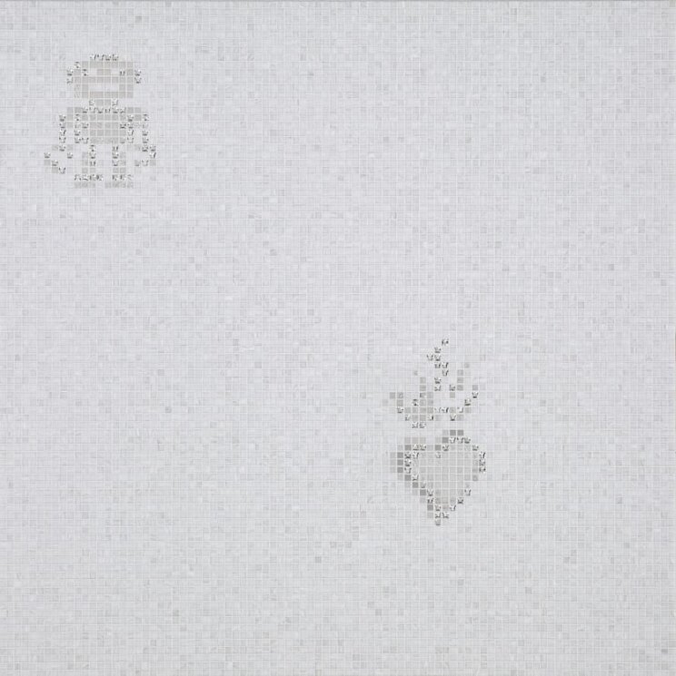 Мозаїка Hearts And Robots White 0.97x0.97 The Crystal Collection Bisazza з колекції The Crystal Collection Bisazza