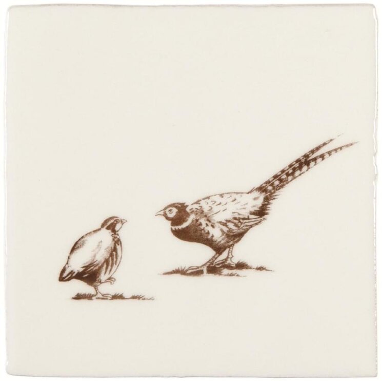 Декор Brace Of Pheasant Sepia On Papyrus 13x13 Residence Winchester з колекції Residence Winchester Декор Brace Of Pheasant Sepia On Papyrus 13x13 Residence Winchester з колекції Residence Winchester
