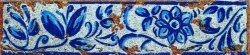 Бордюр Tira Antiga Azul 6x25 Decorados Gresan