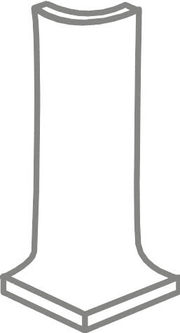 L-елемент (2.5x16) AE5Y0 Ang. Est. Cove Base White L - Evo-Q з колекції Evo-Q Provenza