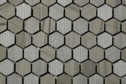 Мозаїка 30x30 ST AFMO/HEX23 LeAcqueforti Wooden Moca Arvex Le Acqueforti