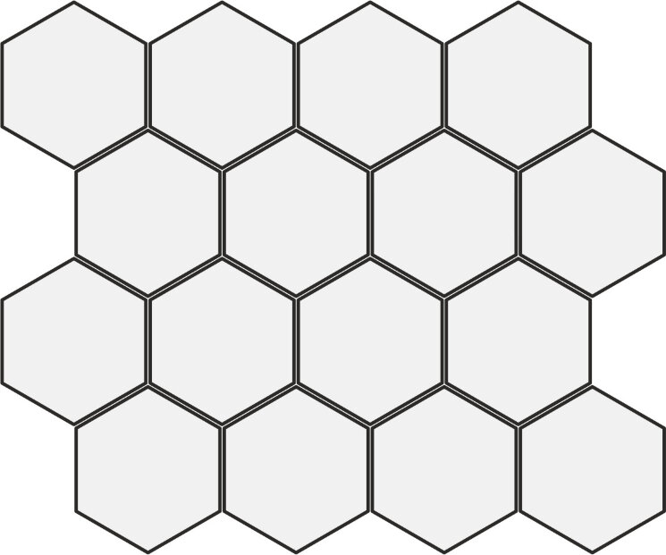 Мозаїка 25x30 Mos. Esag. Essence Honey - Essence - 1005230 з колекції Essence Isla Tiles