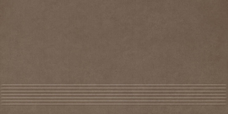 Сходовий елемент 29.8x59.8 Intero Brown Stopnica Prasowana Mat. з колекції Intero Paradyz