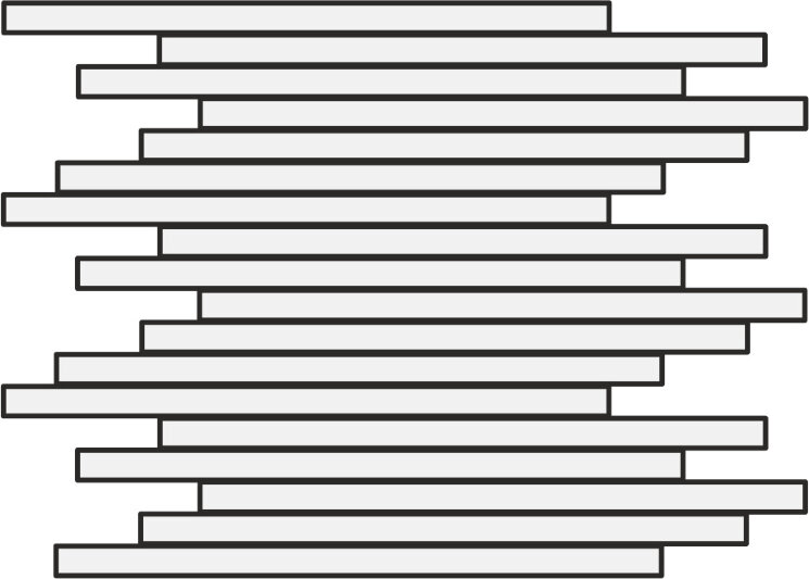 Декор 30,2x30,2 Stone Cement Mosaico Asim 18 Pz Anthracite Nat - Stone Cement з колекції Stone Cement EnergieKer