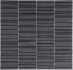 Мозаїка 29.8x30.6 ST MINI STICKS BLACK LeCreazioni Metallic Glass Black Arvex Le Creazioni