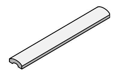 Бордюр (3x20) Rosso Pennellato Liscio OBombato - Ceramica Artistica Vietrese з колекції Ceramica Artistica Vietrese Giovanni De Maio