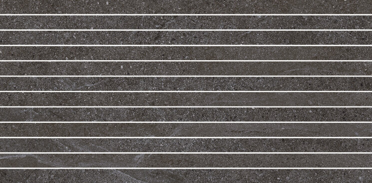 Мозаїка 2,3x60 Bacchette Su Rete Black - Nordic Stone - 17146 - з колекції Nordic Stone Settecento