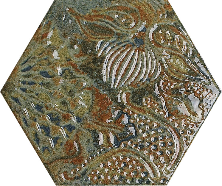 Плитка 22x25 Gaudi Reactive Ocean Hex 25-Gaudi Reactive з колекції Gaudi Reactive Codicer 95 Плитка 22x25 Gaudi Reactive Ocean Hex 25-Gaudi Reactive з колекції Gaudi Reactive Codicer 95