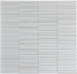 Мозаїка 29.8x30.6 ST MINI STICKS WHITE LeCreazioni Metallic Glass White Arvex Le Creazioni