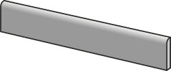Плінтус 7,2x60 No. Grey Batt 60Rt - Noord - ED1R Плінтус 7,2x60 No. Grey Batt 60Rt - Noord - ED1R