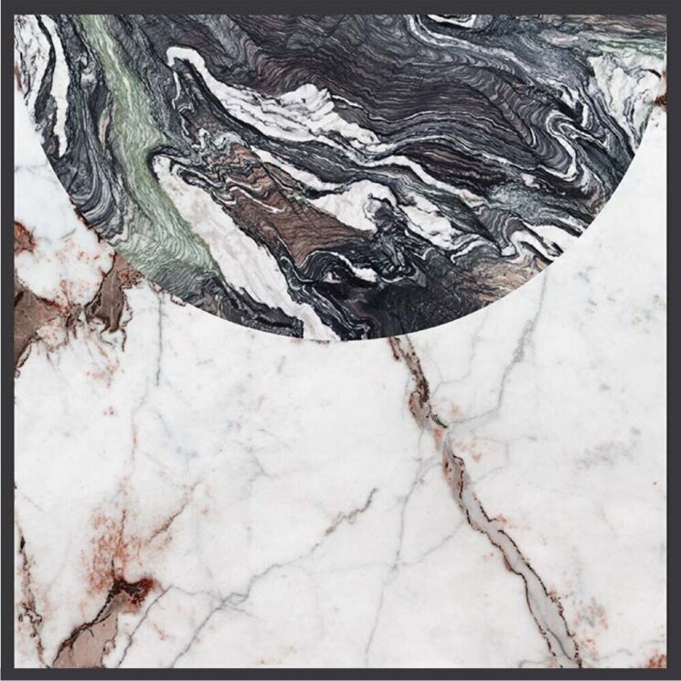 Плитка 120*120 Policroma Volta Breccia-Cipollino Mat 6Mm Rett 764130 Policroma Cedit з колекції Policroma Cedit