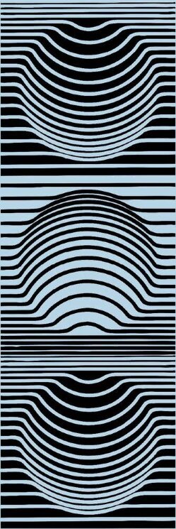 Декор (30x90) Optical Nancy Fondo Cenere - Le Tele з колекції Le Tele Giovanni De Maio