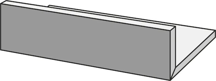 L-елемент 15x50 MN6R Bluestone Grigio CordoloL Marazzi Mystone Blustone 20 з колекції Mystone Blustone20 Marazzi