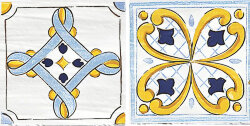 Декор Cotto Mediterraneo Decoro Seiano Blu Luc - 11x11 SDS1196P Cotto Mediterraneo