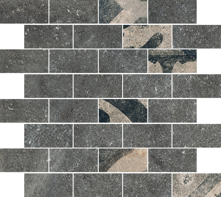 Мозаїка 33x33 Spaccatella Deco Noir - Heritage - 592244 з колекції Heritage Ricchetti