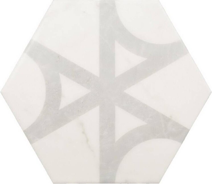 Плитка (17.5x20) 23103 Carrara hexagon flow Eq-10D - Carrara з колекції Carrara Equipe