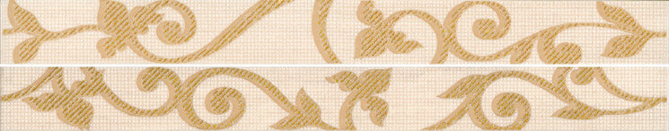 Декор (5.8x60) PRYL15 List. Damasco travertino/Scabas a+B - Royal з колекції Royal Paul