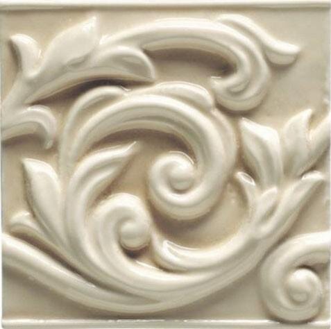 Декор Voluta Magnolia Craquele 13x13 Essenze Ceramiche Grazia з колекції Essenze Ceramiche Grazia