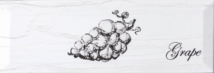 Декор Laguna Grape 10x30 Antique Gris Monopole з колекції Antique Gris Monopole