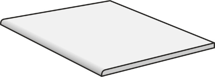 Сходинка 60x60 Gradone Lineare Stondato Rett Hla 208 - Lavaredo2 з колекції Lavaredo2 Del Conca