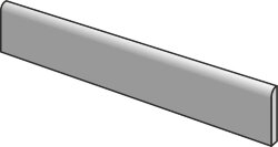Плінтус (7.5x80) Tibur Nero Battiscopa 7,5x80 - Tibur