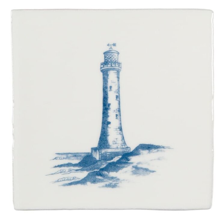 Декор Lighthouse Blue On Papyrus 13x13 Residence Winchester з колекції Residence Winchester Декор Lighthouse Blue On Papyrus 13x13 Residence Winchester з колекції Residence Winchester