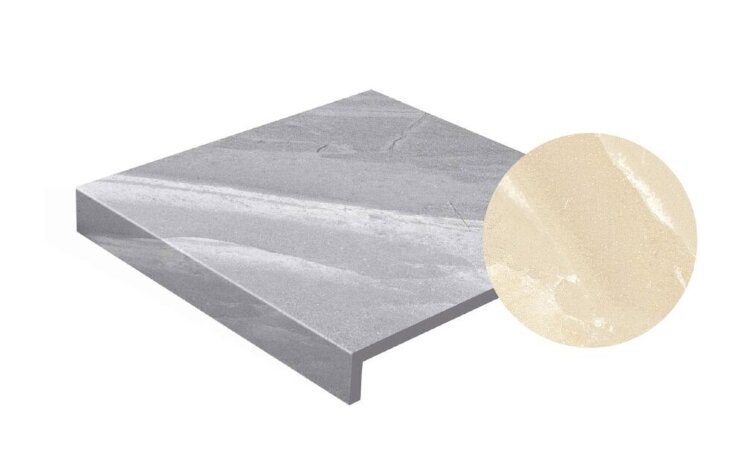 Сходинка З Прямим Носиком Beige 29.7x31.5 Tibet Gres De Aragon з колекції Tibet Gres De Aragon