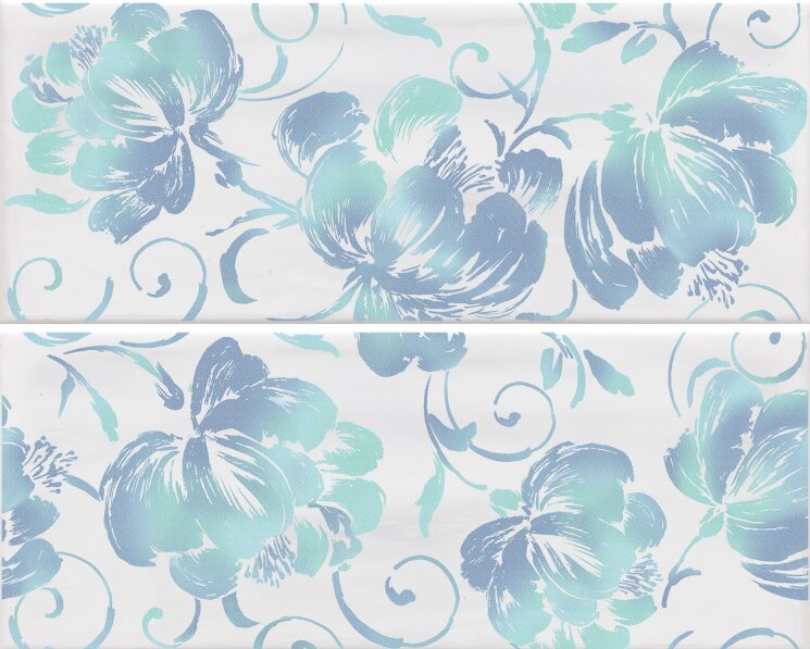 Декор 20x50 Inserto Flores White A+B - Caribe - PCAD11 з колекції Caribe Paul Ceramiche