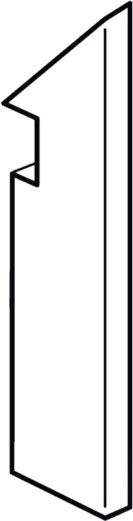 Плінтус 7,2x30 F Ntg Milano&Floor Corten Battiscopa Sagomato Dx Satin° - Milano&Floor з колекції Milano&Floor FAP