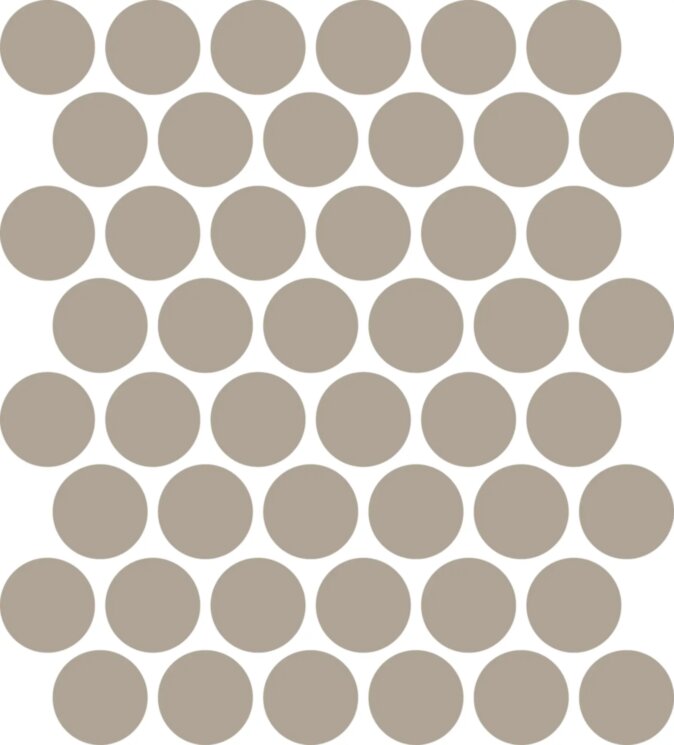 Мозаїка 34x38 XXS Cerchio GRIGIO Etruria XXS з колекції XXS Etruria