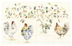 Панно Chicken Coop Colour On Off White 63.5x101.6 Classic Winchester