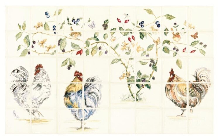 Панно Chicken Coop Colour On Off White 63.5x101.6 Classic Winchester з колекції Classic Winchester Панно Chicken Coop Colour On Off White 63.5x101.6 Classic Winchester з колекції Classic Winchester