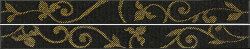 Декор (5.8x60) PRYL17 List damasco Nero/Gold A+B - Royal