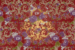 Декор (65x97.7) PR DO RO FIORI Fioritura Oro Su Rosso - Primavera Romana
