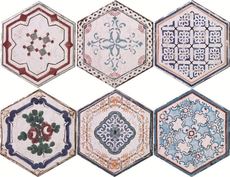 Плитка (24x27.7) 10496561 Es. S/6Mardi Gras Mq - New Orleans з колекції New Orleans Serenissima Плитка (24x27.7) 10496561 Es. S/6Mardi Gras Mq - New Orleans з колекції New Orleans Serenissima