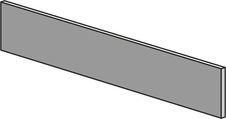Плінтус 8.5x45 Piccadilly Battiscopa Bianco Opera Piccadilly з колекції Piccadilly Opera