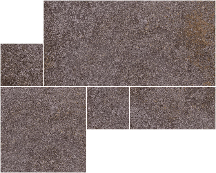 Плитка 90x90 Set Ruggine Out2.0 - Pietra di Cembra - NQ84 з колекції Pietra di Cembra Refin