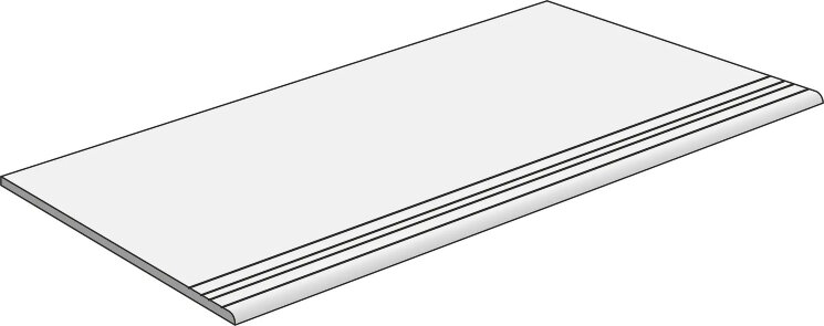 Сходинка Stairstep Palace White Satin ret - 44.3x88.8  Palace з колекції Palace Aleluia