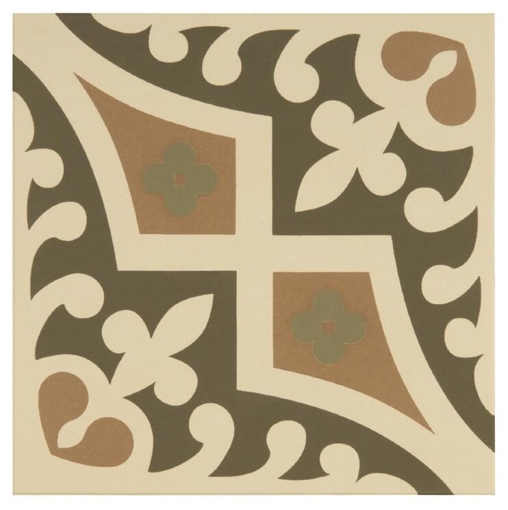 Декор Romanesque Dublin Khaki And Old London On White 15.1x15.1 Odyssey Original Style з колекції Odyssey Original Style