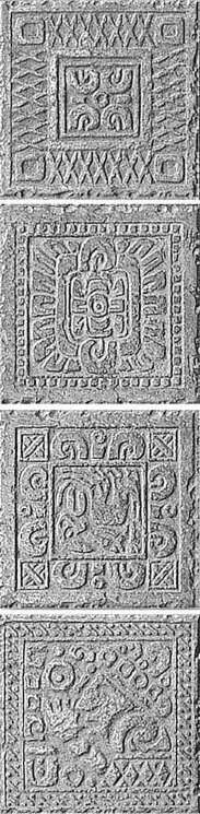 Декор (16.3x16.3) B7553- Insertogrigio 4pz(Priceforpzof 4pz) - Azteca-Maya з колекції Azteca-Maya Settecento