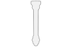 L-елемент (3x15) 16791- Racc Est Zoccolo Matt Night - Hamptons