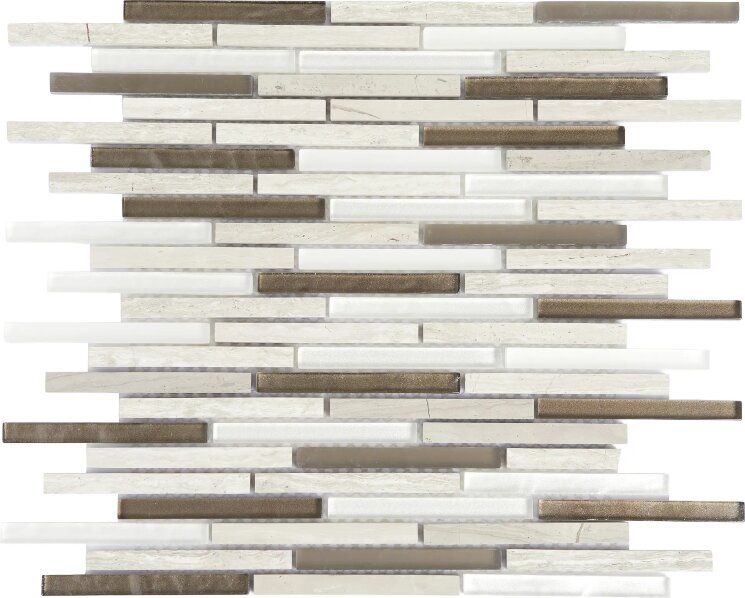 Мозаїка 30x30 ST BEIGE STICKS LePietre Metallic Glass And Stone Beige Arvex Le Pietre з колекції Le Pietre Arvex