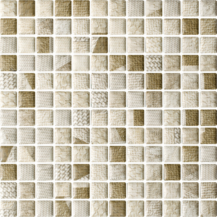 Декор 29.8x29.8 Attiya Beige Mozaika Prasowana K.2,3X2,3 Mix з колекції Attiya Paradyz