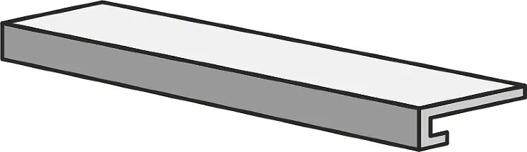 Сходинка  - 34x122.2 Dolomia Stone Gradino CR White R Dolomia Stone з колекції Dolomia Stone Tuscania