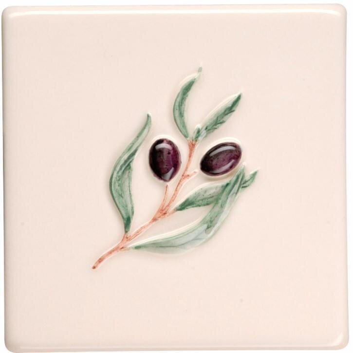 Декор Olive Clematis 10x10 La Belle Original Style з колекції La Belle Original Style Декор Olive Clematis 10x10 La Belle Original Style з колекції La Belle Original Style